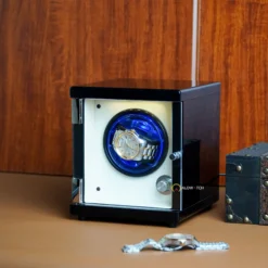 Hộp xoay đơn đồng hồ màu đen HXP01-T